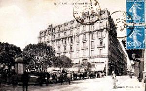 2732- Oran - Place de la Bastille - Grand Hotel - 1924